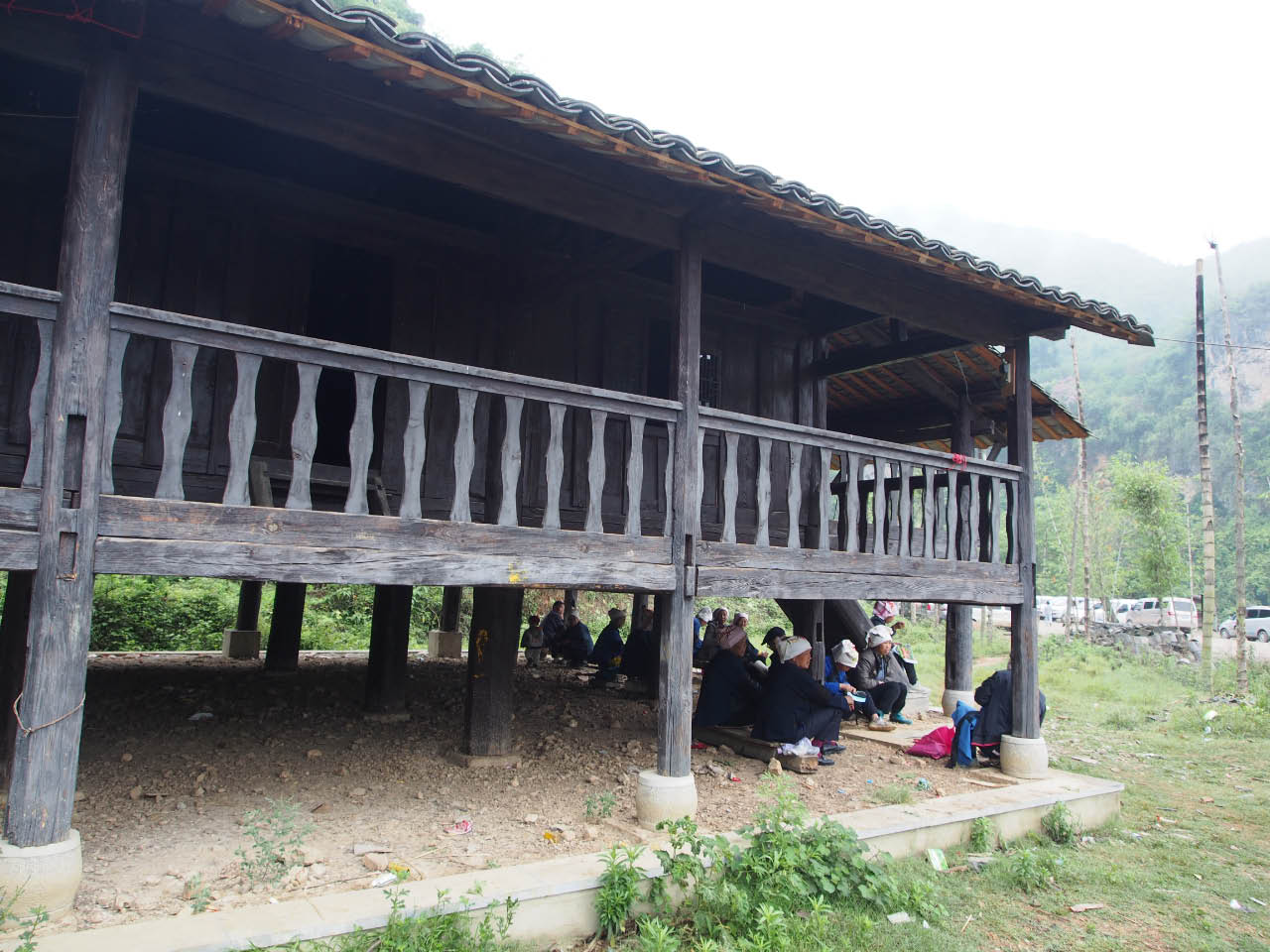 reconstitution d'une maison traditionelle zhuang